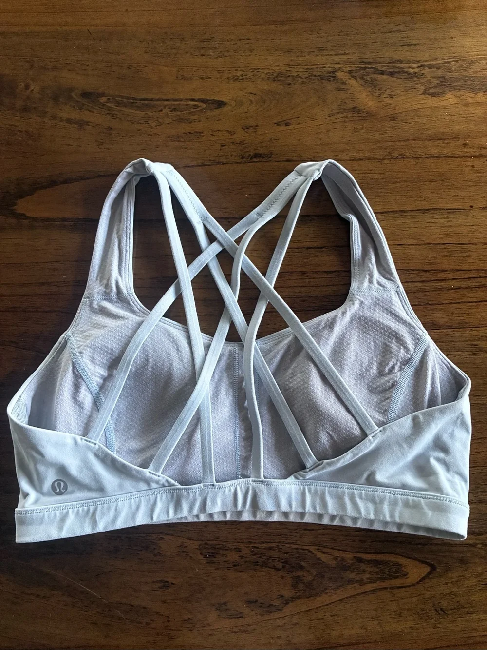 lululemon athletica light blue  Strappy Back Sports Bra